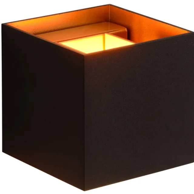 Lucide XIO - Wandlamp - LED Dimb. - G9 - 1x4W 2700K - Zwart zwart, goud