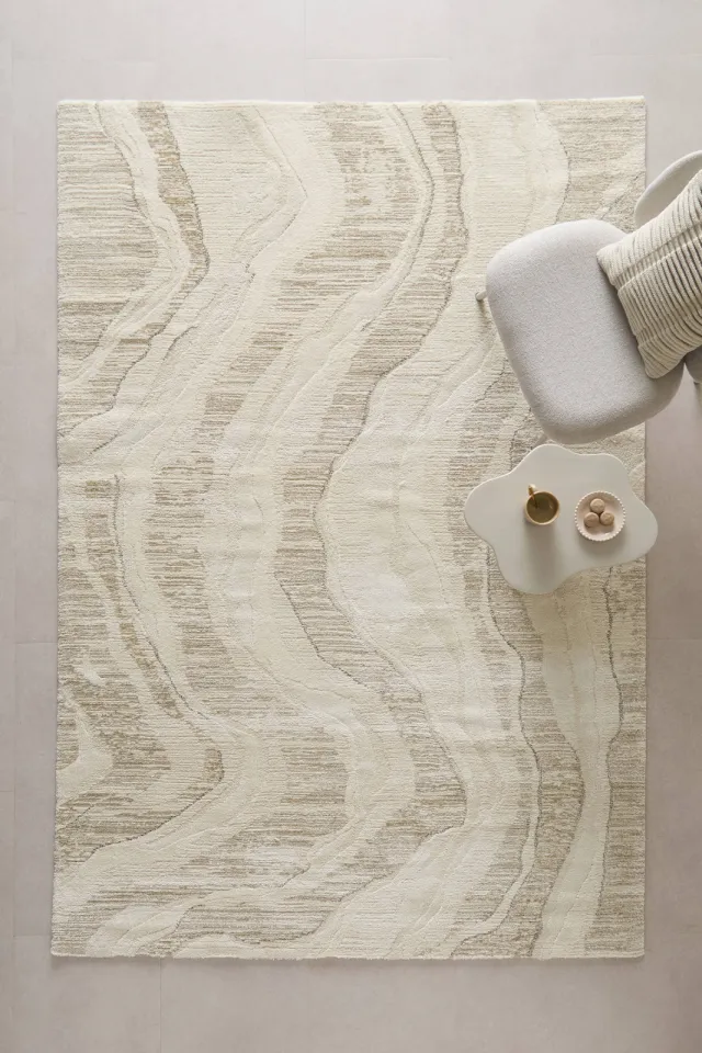 NOUS Living Horizon vloerkleed beige, foto 2