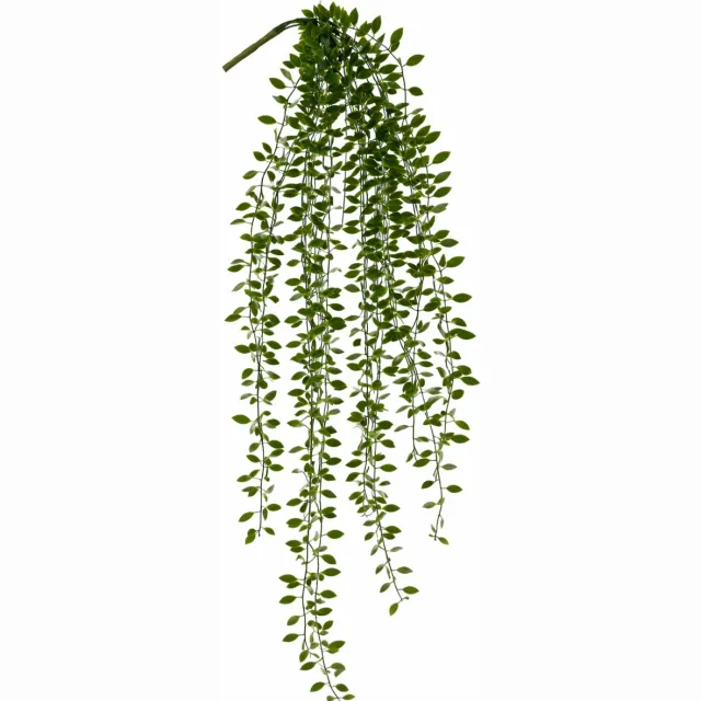 HEM Kunststruik Hangplant 89 cm – Multicolor Groen – Realistisch Design – Kunstplant voor Woonkamer of Badkamer