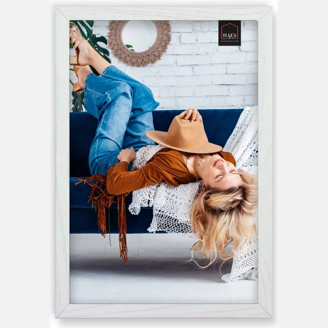 HAES deco Houten fotolijst Avignon wit voor 1 foto formaat 20x30 - SP14630