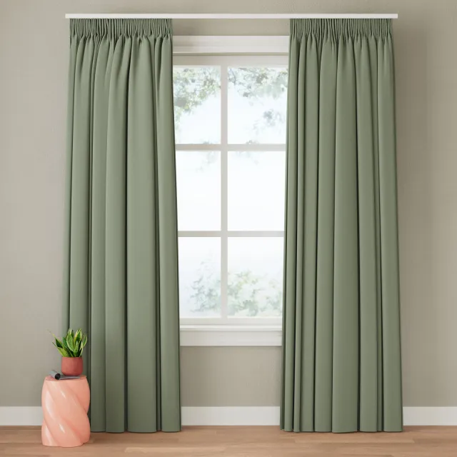 NOUS Living Verduisterend gordijn kant en klaar (280 x 270 cm)* salie groen