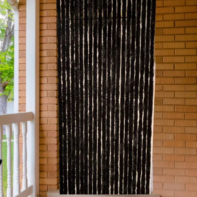Vliegengordijnen Expert Vliegengordijn Kattenstaart - Zwart 100 x 230 cm