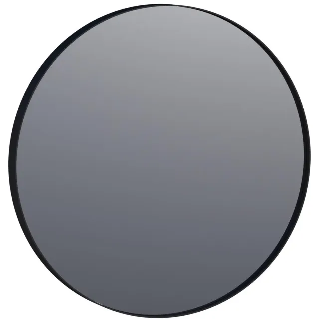 Brauer Onyx Spiegel - 70 cm - Rond - Zwart Geborsteld Frame