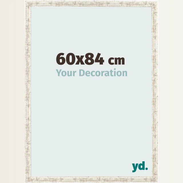 yd. Your Decoration - Fotolijst 60x84 cm - MDF - Wit Vintage - Bologna