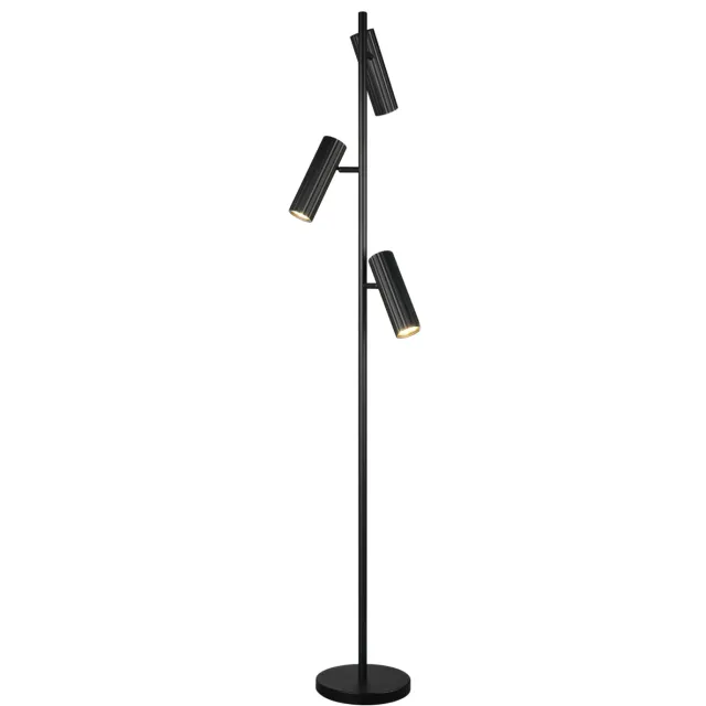 Trio SOKA - Vloerlamp - Zwart mat - excl. 3x GU10 4,5 W