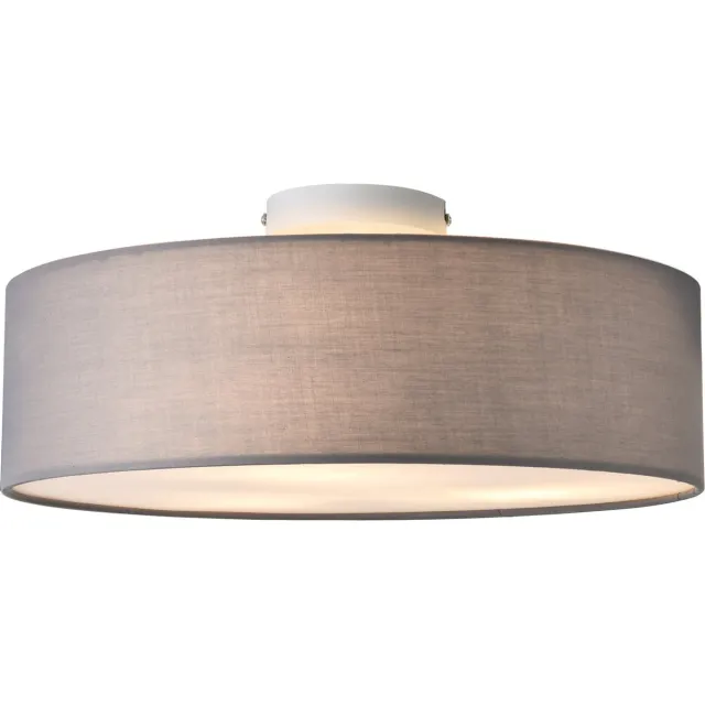 lux.pro Plafondlamp plafonnière Omaha Ø 45 cm 3xE27 grijs en wit