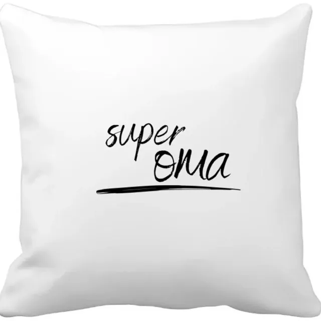 Akyol super oma Kussen hoes - Oma - de beste oma - verjaardagscadeau - verjaardag - cadeau - cadeautje voor oma - oma artikelen - kado - geschenk - gift - 40 bij 40 cm Multicolor