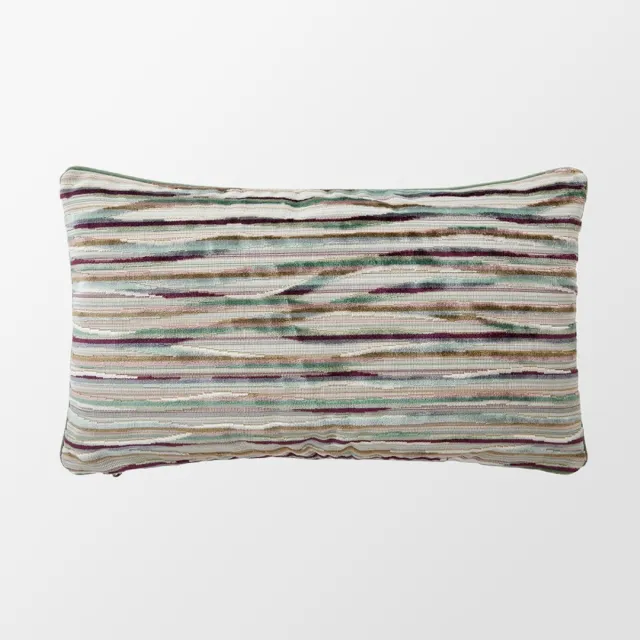 Yves Delorme Sierkussen Agate - 33x57 cm Bruin/Groen