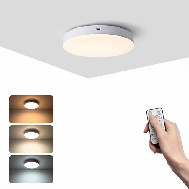 VELZINO® Plafondlamp met Bewegingssensor - LED Lamp Plafond - Met Bewegingssensor Wit