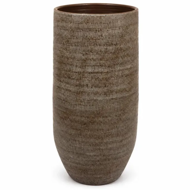 HS Potterie Vaas tokio d25h50cm bruin