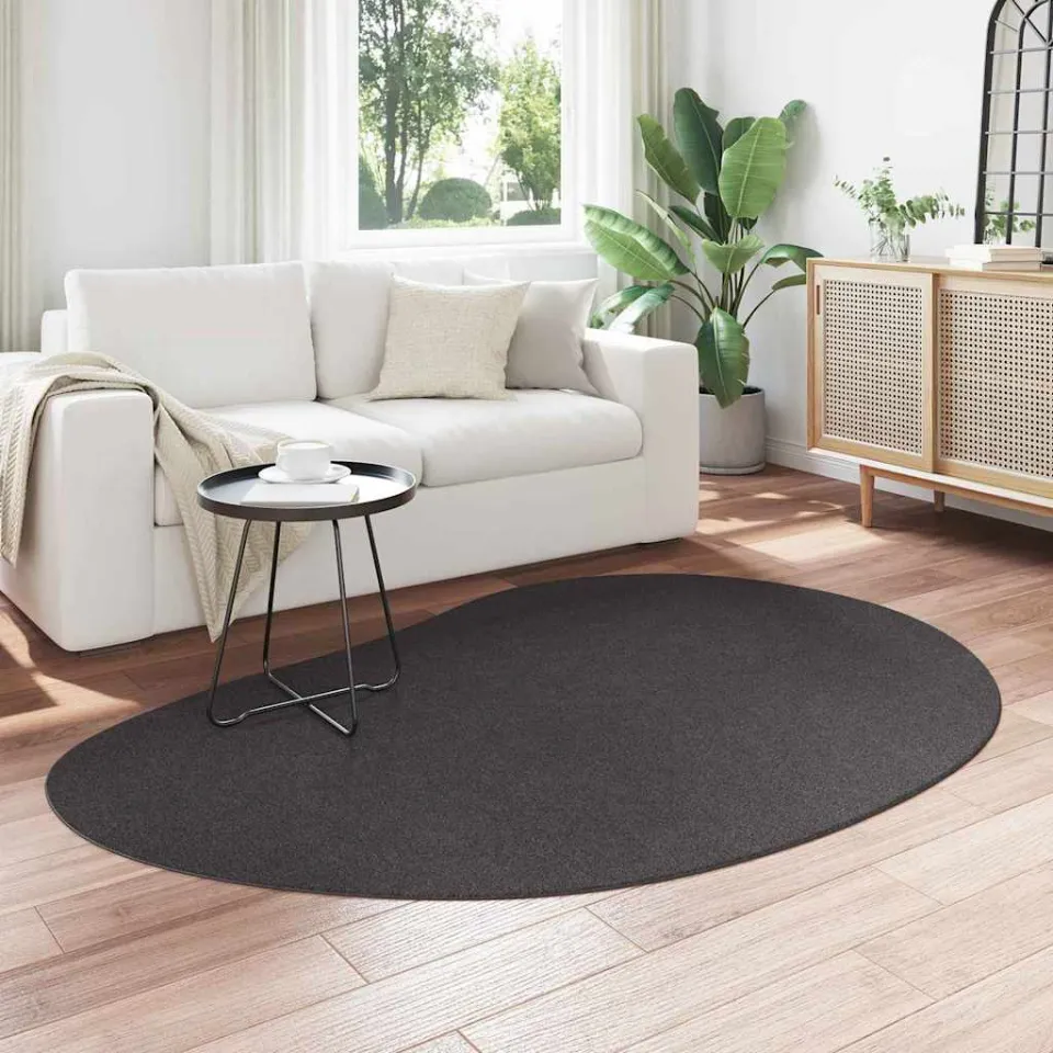 vidaXL Tapijt HUARTE Antraciet 140 x 200 cm Polyester, foto 3