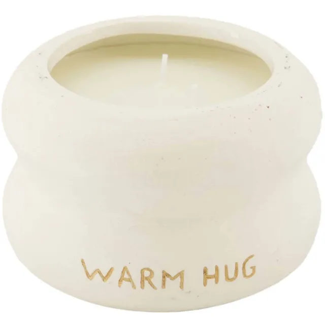 Zusss geurkaars Warm Hug wit/goud