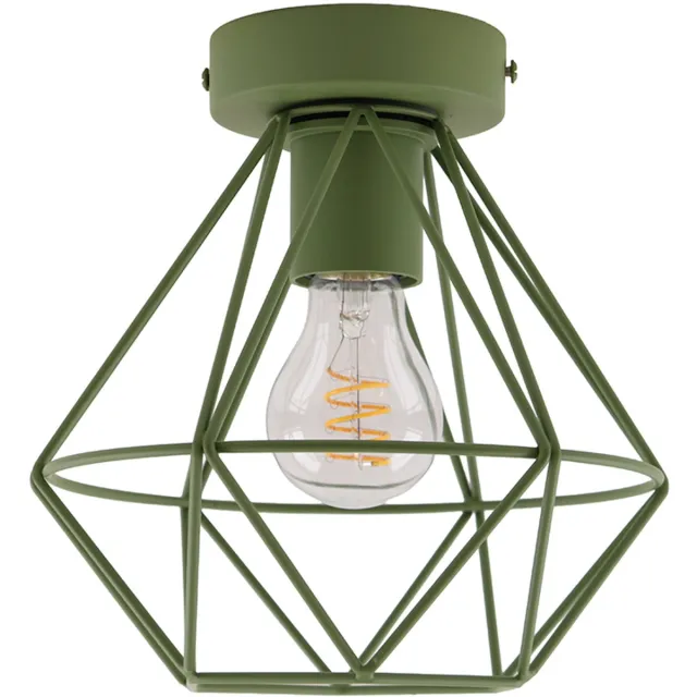 Olucia JOCHEM - Plafondlamp - Groen - Vorm: Overig