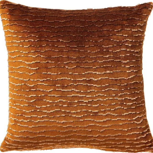 Hoii CLARISSA | sierkussen | 45x45 cm | Pumpkin Spice | bruin | Hoii Goudbruin