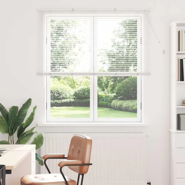 vidaXL Venetiaanse jaloezie Wit 175 x 130 cm 25 mm Aluminium