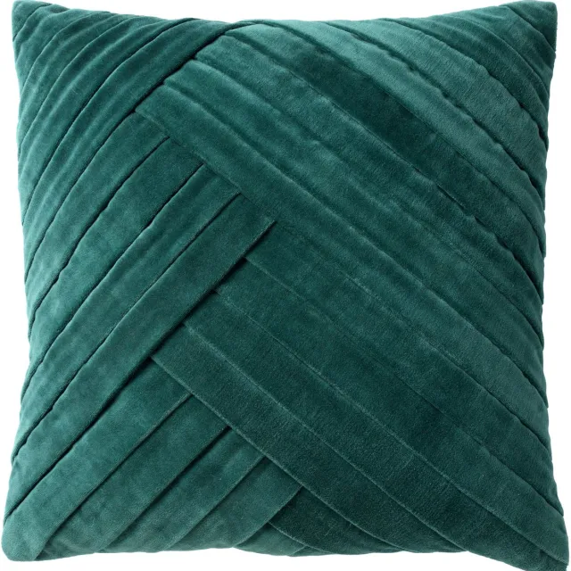 Dutch Decor GIDI - sierkussen 45x45 cm - velvet - effen kleur - Sagebrush Green - groen - Inclusief binnenkussen - Luxe kussens voor woonkamer & bank Sage groen