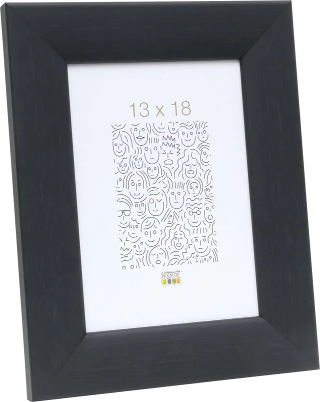 Deknudt Frames fotolijst S53GF9 - zwarte houtkleur - hout - 13x18 cm