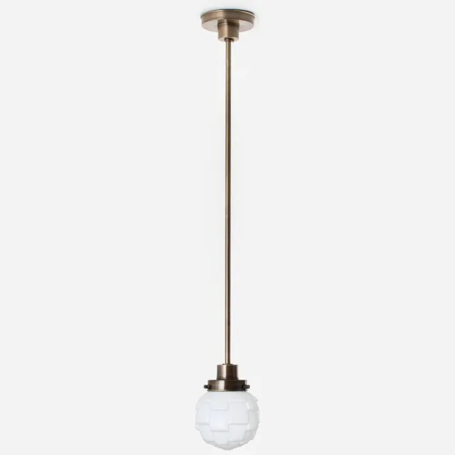 Coloured by Art Hanglamp Bretagne 20's Brons - Art Deco Trade
