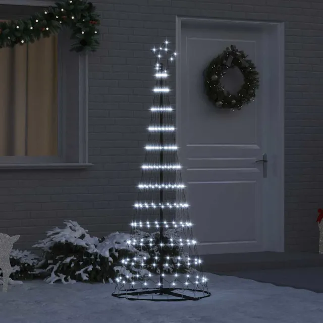 vidaXL LED Kerstboom Koud Wit 184,5 cm Metaal Koel wit