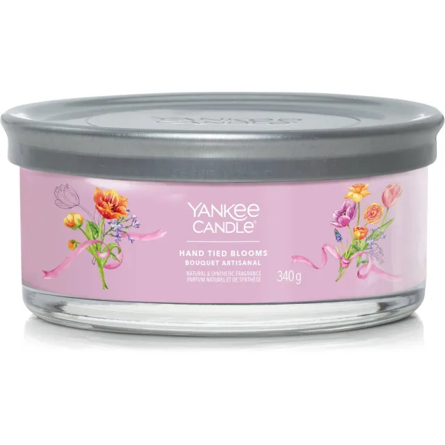 Yankee Candle Hand Tied Blooms Tumbler - 30 branduren - 5 lonten Roze