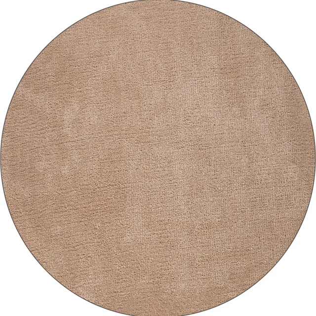 Beliani DEMRE - Shaggy vloerkleed - Zandbeige - 140 cm - Polyester