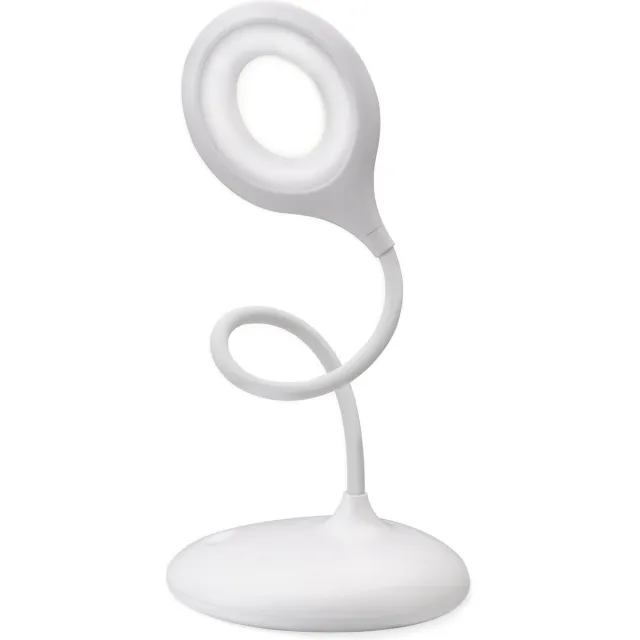 Qware Office - Flexible Desk Light - Led lamp - Toronto 39 cm - Bureaulamp - Wit - Dimbaar