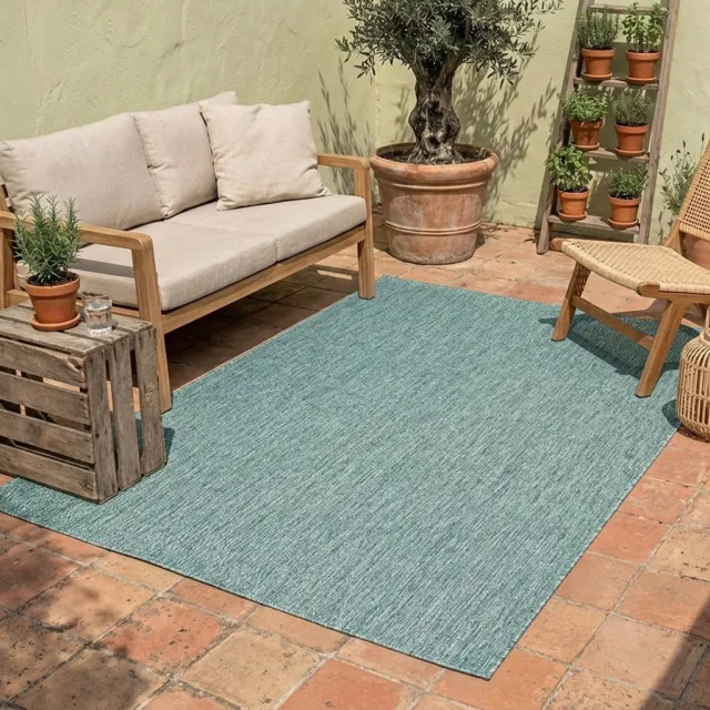 NATURL. Buitenkleed - Costa Turquoise | Zomerse budgettopper! - 140x200cm