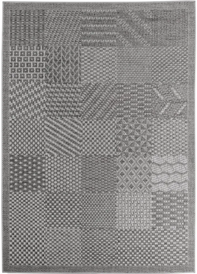 Ayyildiz Buitenkleed Outdoor Geweven Vloerkleed Grijs 120 x 170 cm