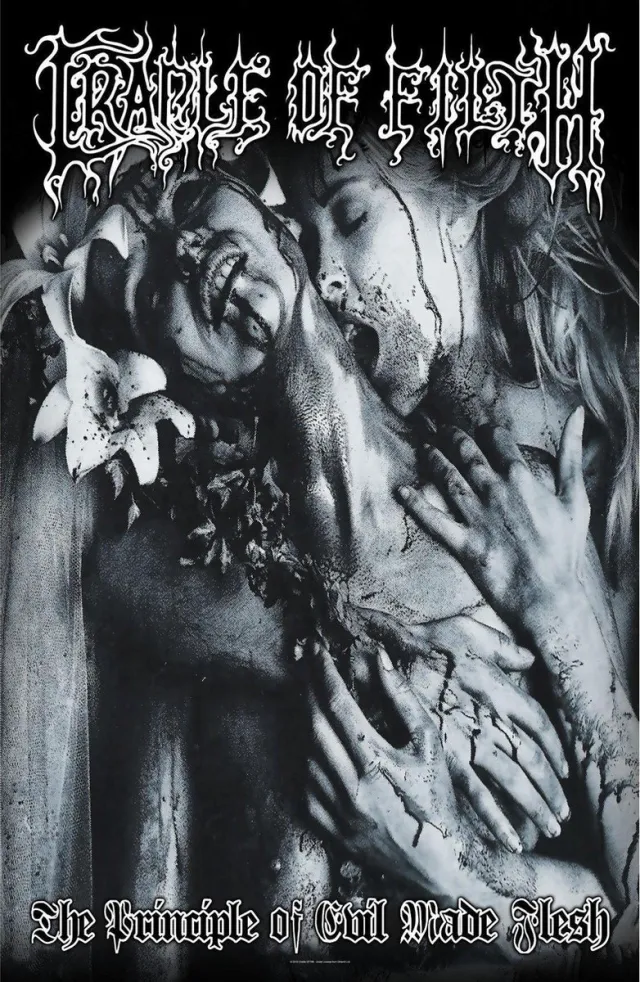 Razamataz Cradle of Filth - Principle of Evil - Textiel postervlag multi colour