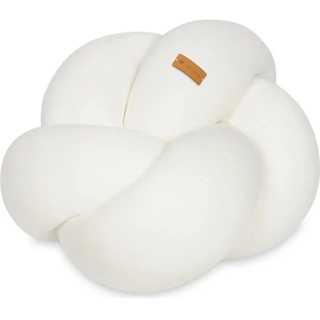 Viking Choice Knoopkussen - wit - 40x36 cm - sierkussen Creme