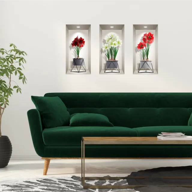 Ambiance Sticker 3D fleur-de-lis-sticker, 60 x 90 cm Multi color