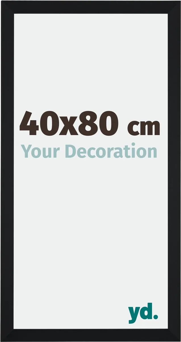 yd. Your Decoration - Fotolijst 40x80 cm - MDF - Zwart Mat - Catania