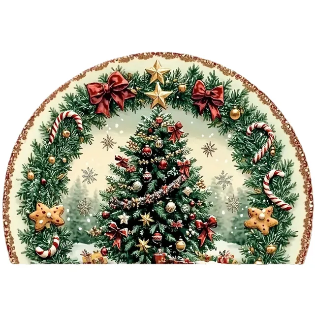 Dnntunk Kerst Deurmat - Deurmat - Vloermat - Antislip - Droogloopmat - Decoratieve Deurmat - Merry Christmas Deurmat - Deurmat Voor Binnen en Buiten - 80x120 CM Meerdere kleuren