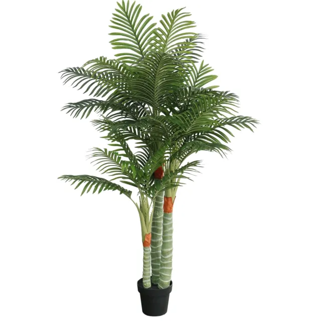 vidaXL Kunstpalmboom met 3 stammen 180 cm polypropeen groen