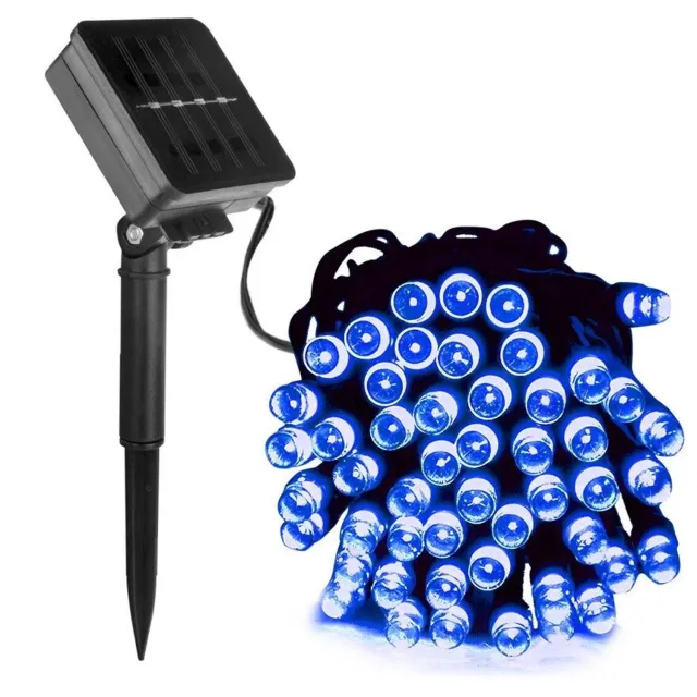 Wantohave Kerstboomverlichting - 10 Meter - Zonne-energie - Blauw