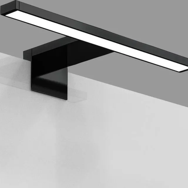 B.K.Licht LED Spiegellamp - zwart - badkamerlamp - spiegelverlichting - l:30cm - IP44 - 4.000K - 780 Lumen - 5W LED Zwart (30cm)