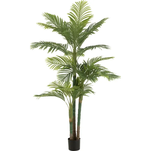 J-Line palmboom Areca Pot - kunststof - groen