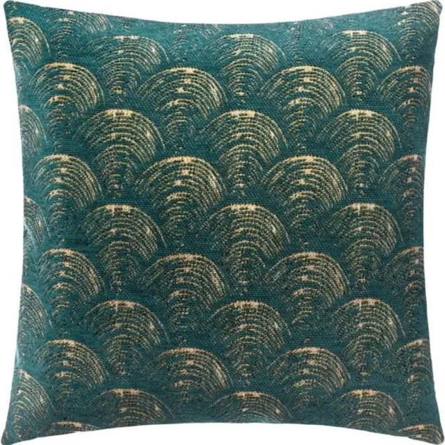 Atmosphera Créateur d'intérieur® Kussenhoes van katoen en chenille CHIARA Donkergroen
