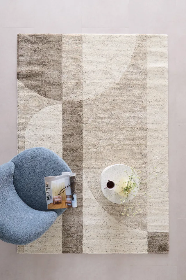 NOUS Living Horizon vloerkleed crème/beige, foto 2