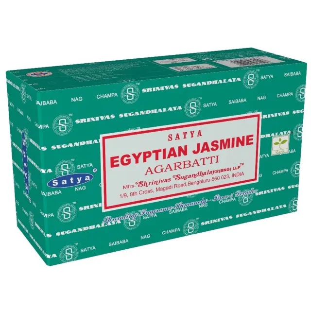 Satya Nag Champa WIEROOK STOKJES - Egyptische Jasmijn - 180 STOKJES Bruin