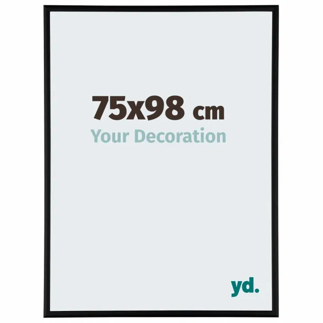yd. Your Decoration - Fotolijst 75x98 cm - Aluminium - Zwart Mat - Kent