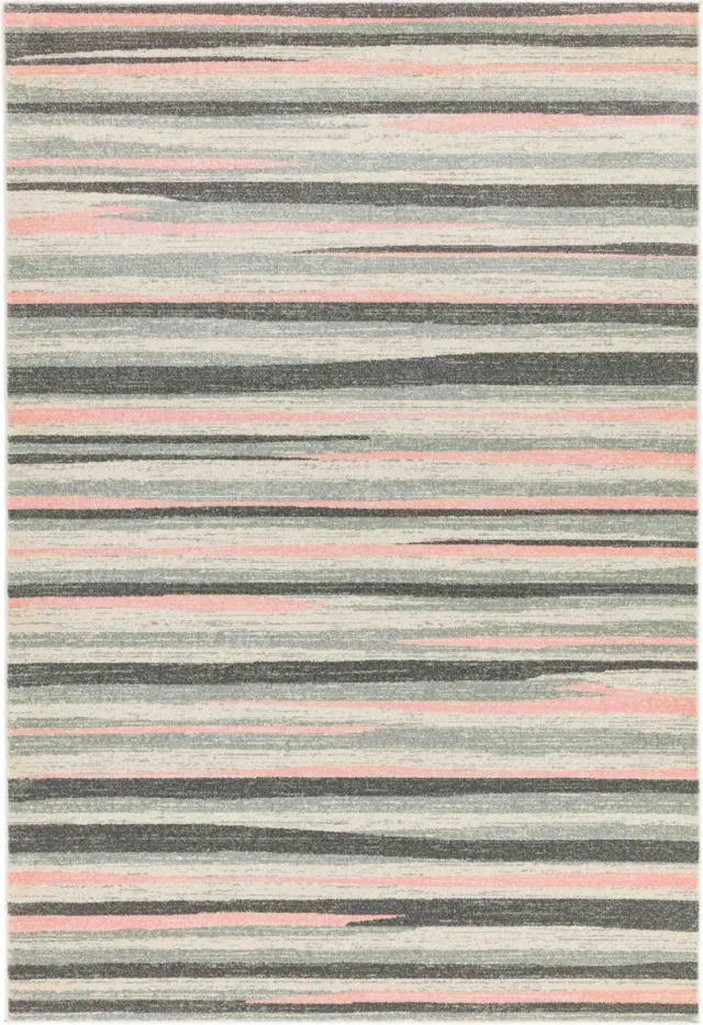 Eazy Living Easy Living - colt-stripe-pink Vloerkleed - 160x230 - Rechthoek - Laagpolig Tapijt - Modern - Grijs, Roze