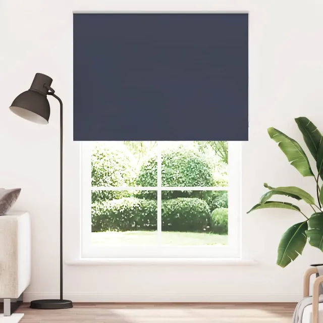vidaXL Rolgordijn verduisterend 155x230 cm stofbreedte 151,6 cm blauw