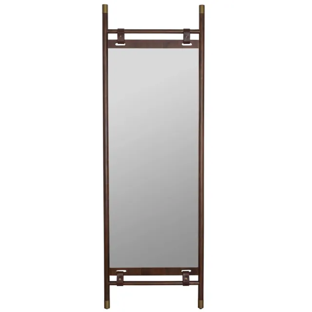 Dutchbone spiegel Riva Brown (130 x 59.50 x 3.50 cm) Goud