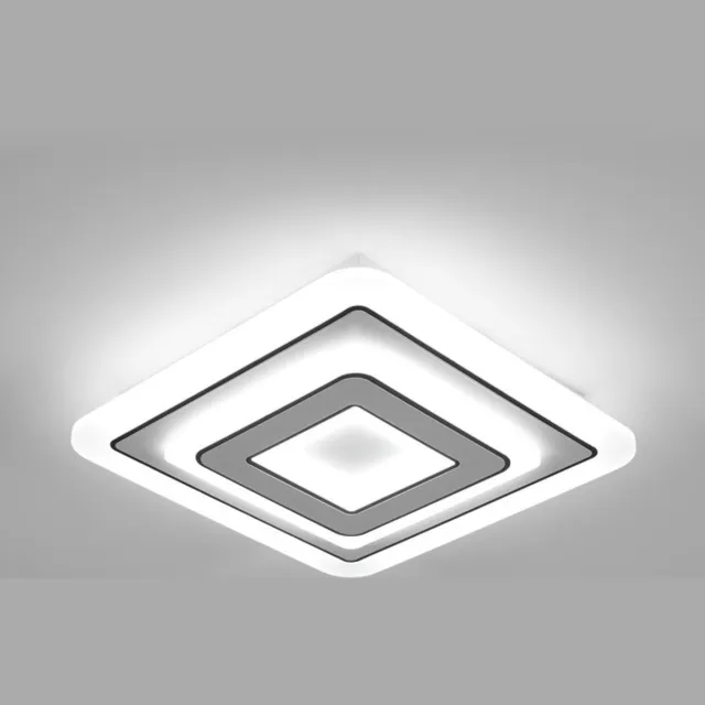 Riserva LED Plafondlamp Rechthoekig Wit-Zwart Modern Minimalistisch 32W 3600lm 6500K Koel Wit Met Acryl Kap 220V Inclusief LED voor Woonkamer, Slaapkamer, Eetkamer