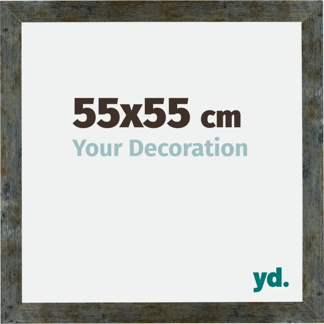 yd. Your Decoration - Fotolijst 55x55 cm - MDF - Blauw Goud Gemeleerd - Mura