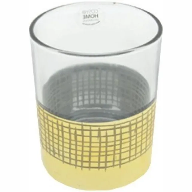 Merk onbeke Theelichthouder glas transparant goud 10 cm