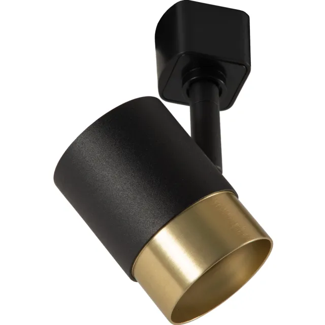Lucide TRACK FLORIS Railspot - 1-fase Railsysteem / Railverlichting - 1xGU10 - Zwart (Uitbreiding)