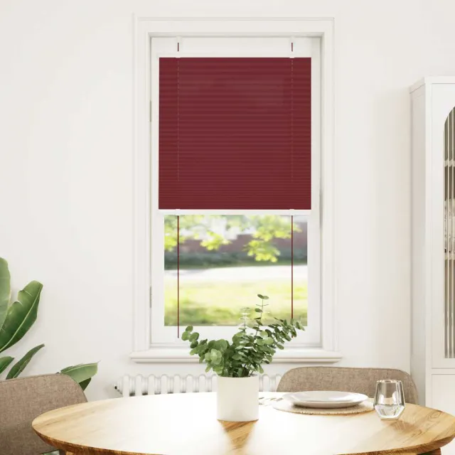 vidaXL Plissé rolgordijn 65x150 cm stofbreedte 64,4 cm bordeauxrood