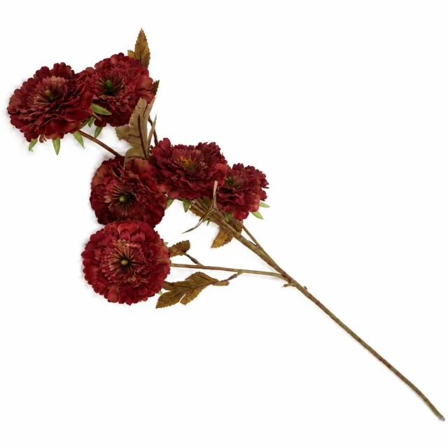 homebound by ky Kunstbloem Chrysant 76cm mauve Rood